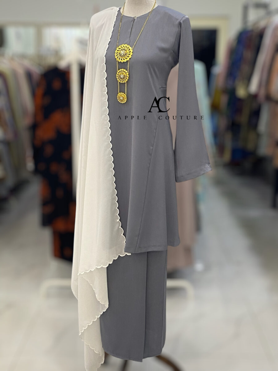 MELOR KURUNG RIAU ZOOM ASH GREY