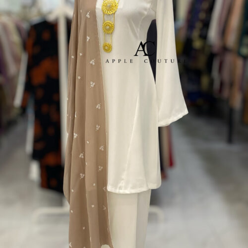 MELOR KURUNG RIAU ZOOM OFF WHITE