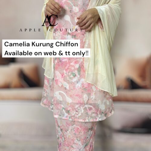 CAMELIA KURUNG MODEN CHIFFON CREPE OPEL PINK