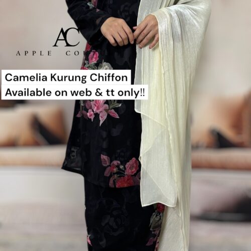 CAMELIA KURUNG MODEN CHIFFON CREPE OPEL BLACK