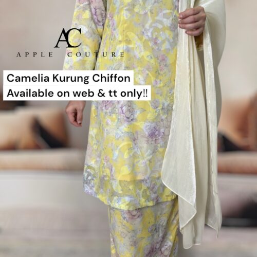 CAMELIA KURUNG MODEN CHIFFON CREPE OPEL YELLOW