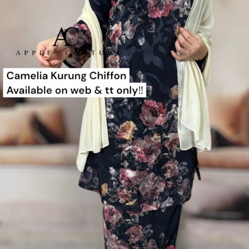 CAMELIA KURUNG MODEN CHIFFON CREPE OPEL BLACK