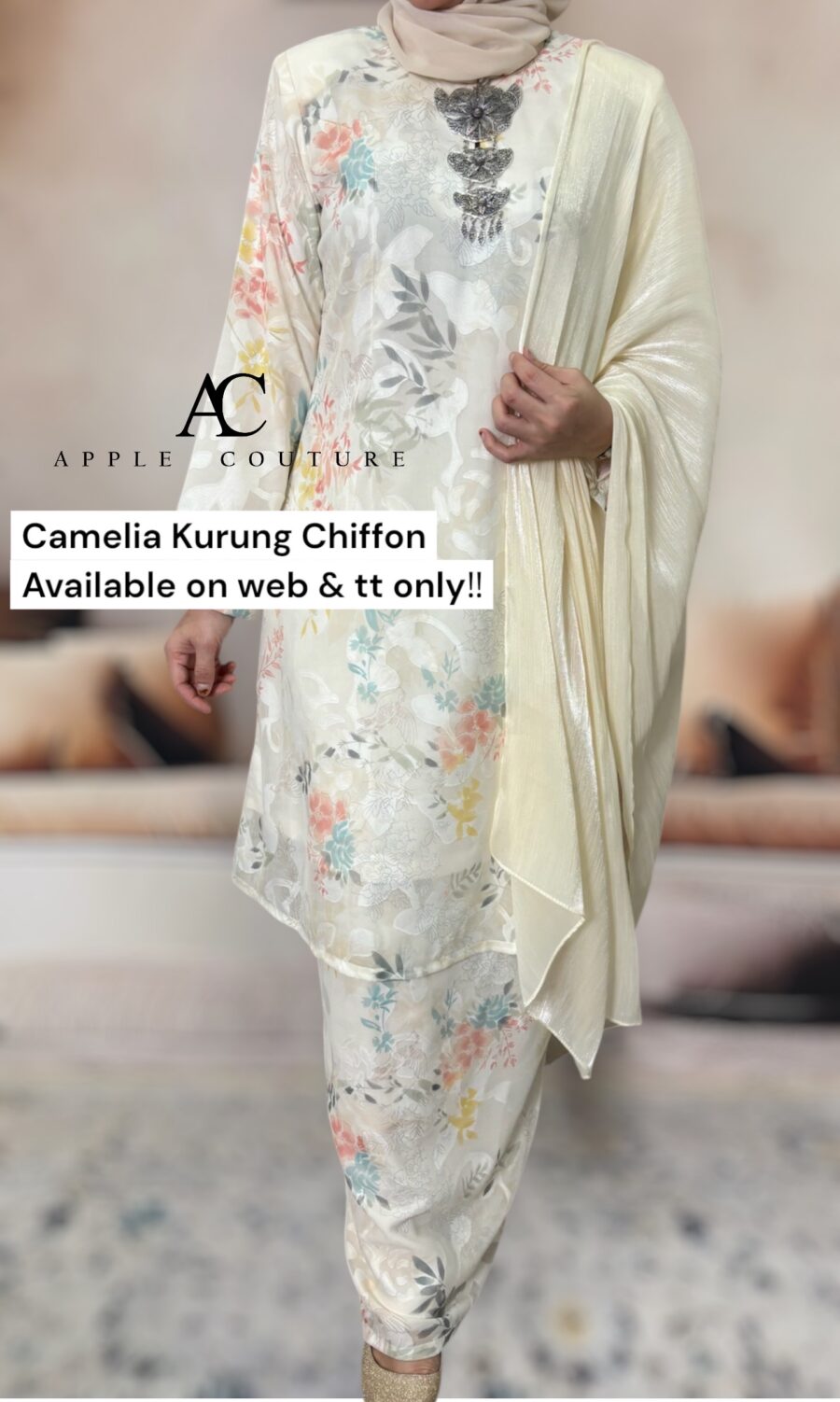 CAMELIA KURUNG MODEN CHIFFON CREPE OPEL