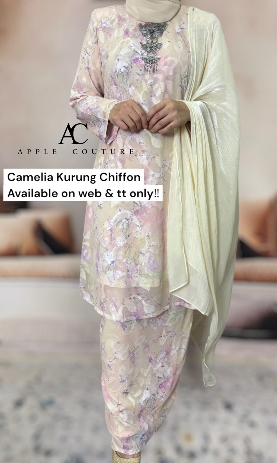 CAMELIA KURUNG MODEN CHIFFON CREPE OPEL