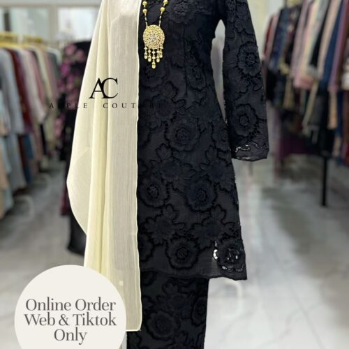 CAMELIA KURUNG PREMIUM LACE BLACK