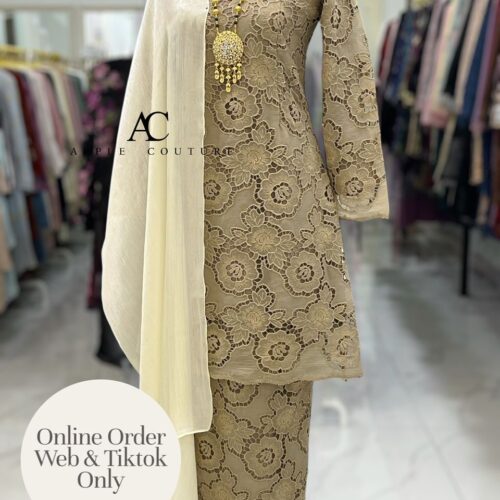 CAMELIA KURUNG PREMIUM LACE COFFEE