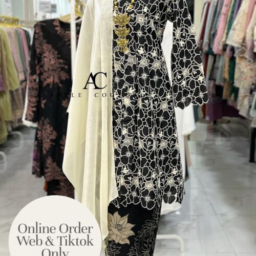 KEBAYA LABUH PREMIUM LACE BLACK