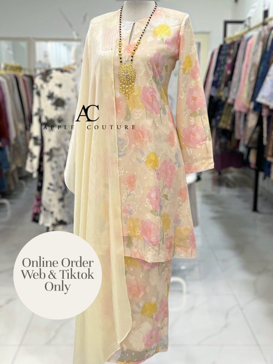 CAMELIA KURUNG MODEN EMBOSS CHIFFON SOFT PASTEL