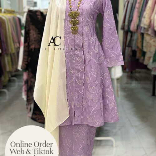 KEBAYA LABUH PREMIUM ORGANZA PURPLE