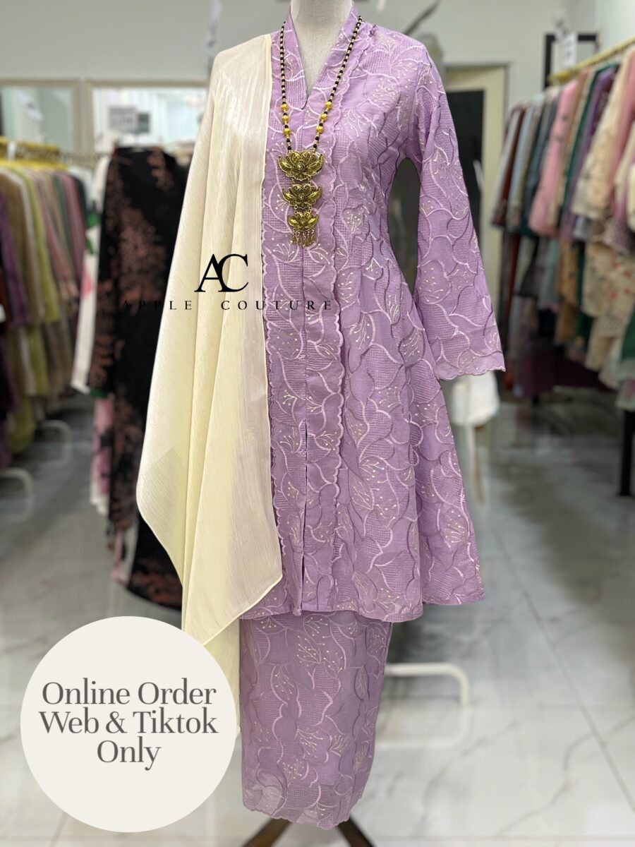 KEBAYA LABUH PREMIUM ORGANZA PURPLE