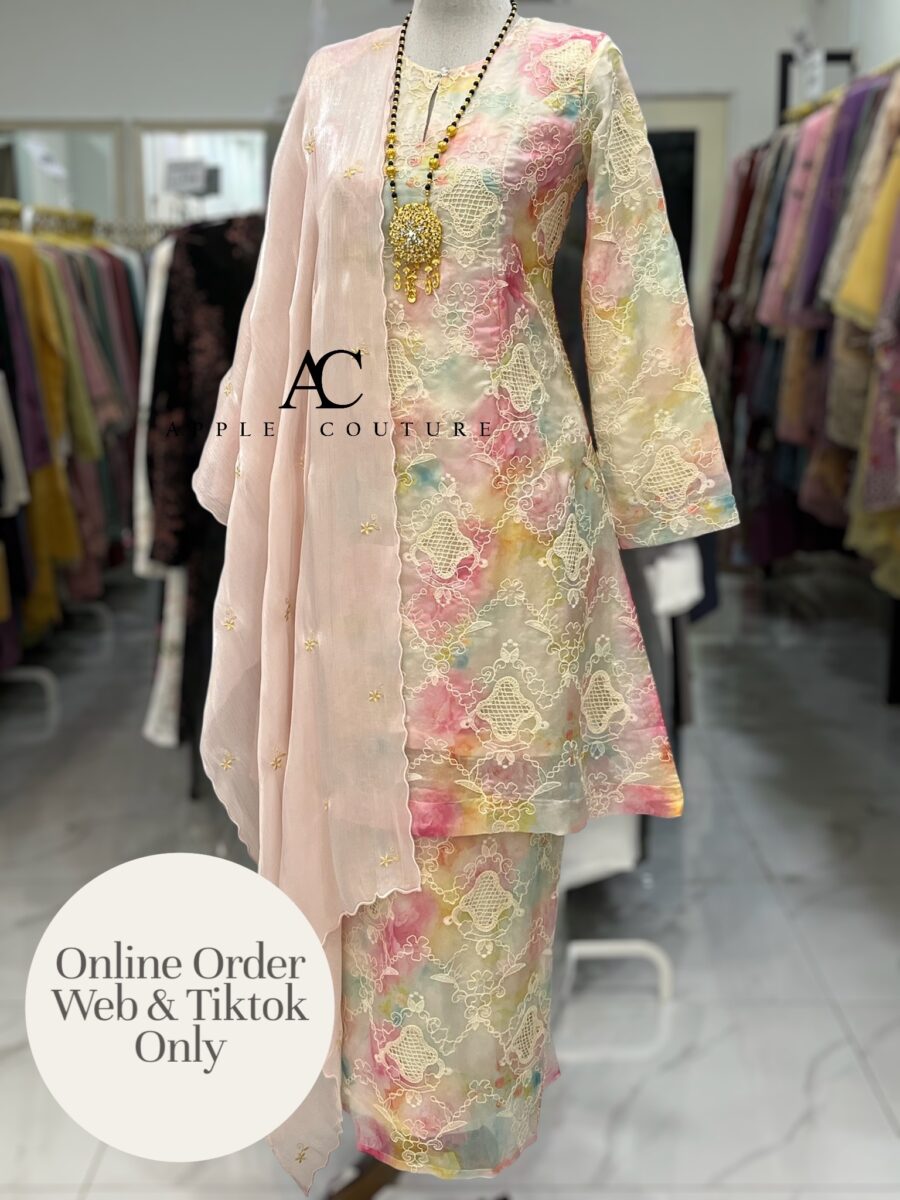 CAMELIA KURUNG MODEN SULAM ORGANZA PADDLE POP