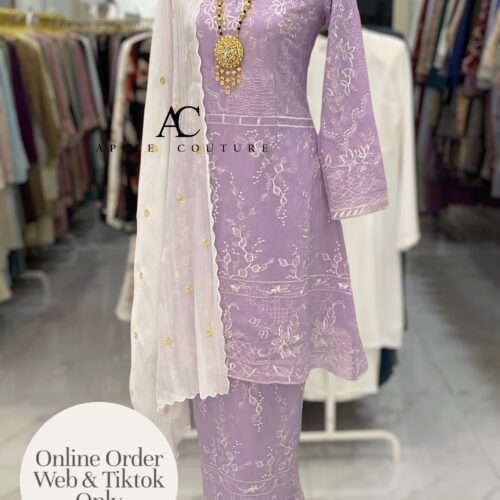 CAMELIA KURUNG PREMIUM ORGANZA PURPLE