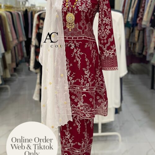 CAMELIA KURUNG PREMIUM ORGANZA MAROON