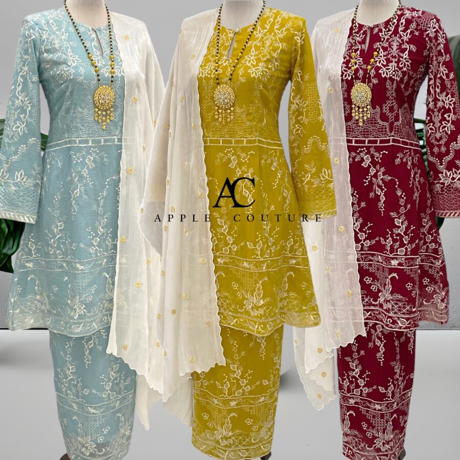 CAMELIA KURUNG PREMIUM ORGANZA BLACK - Image 3