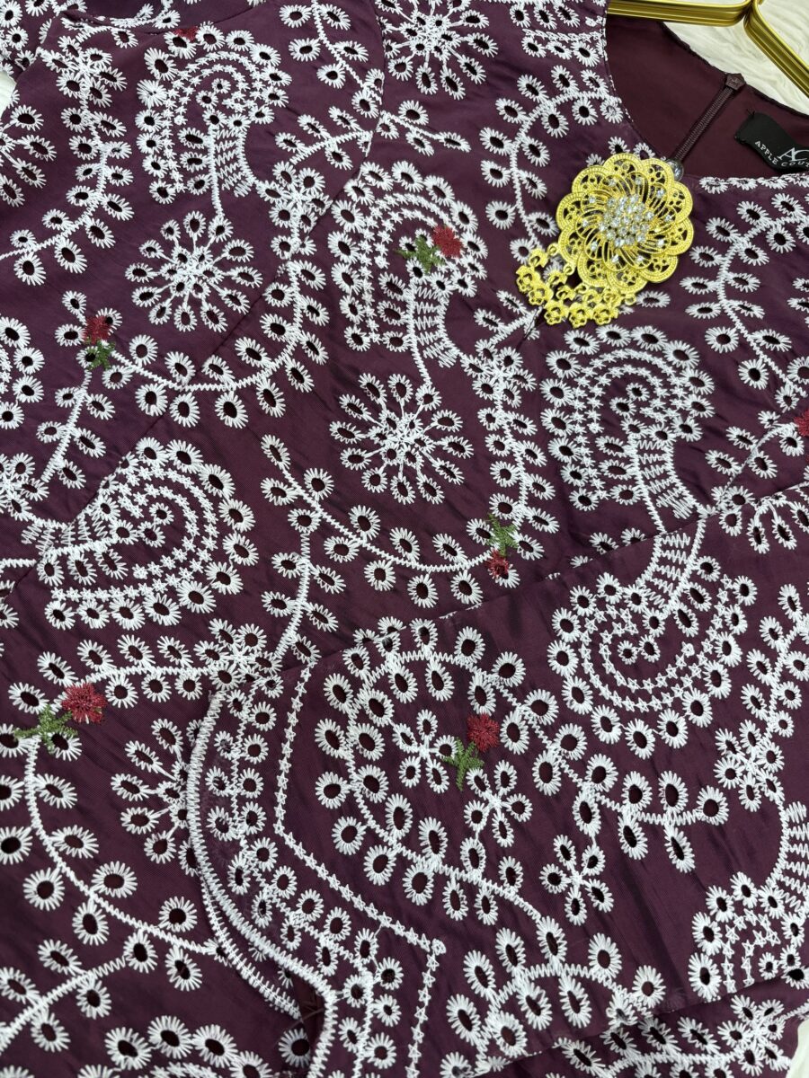 CAMELIA KURUNG PREMIUM VOILE EMBROIDERY MANGOSTEEN - Image 2