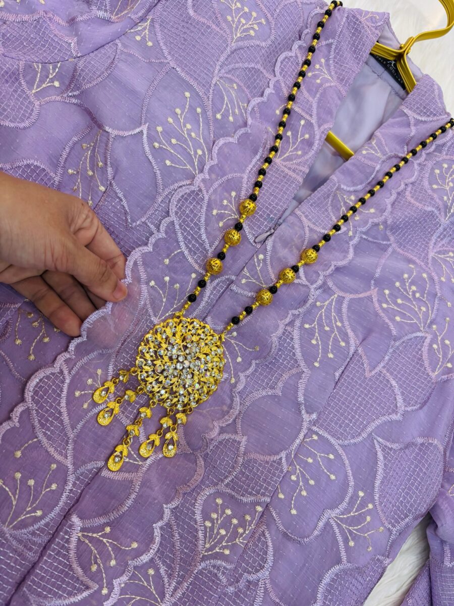 KEBAYA LABUH PREMIUM ORGANZA PURPLE - Image 2