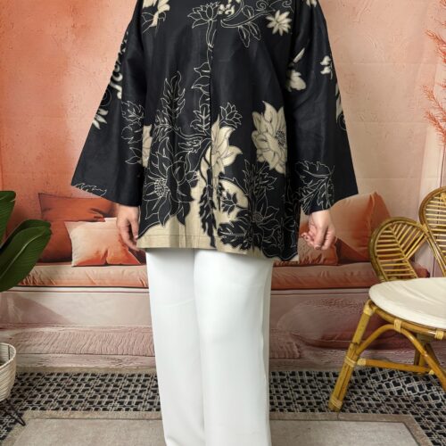 APPLE BATIK TOP BLACK
