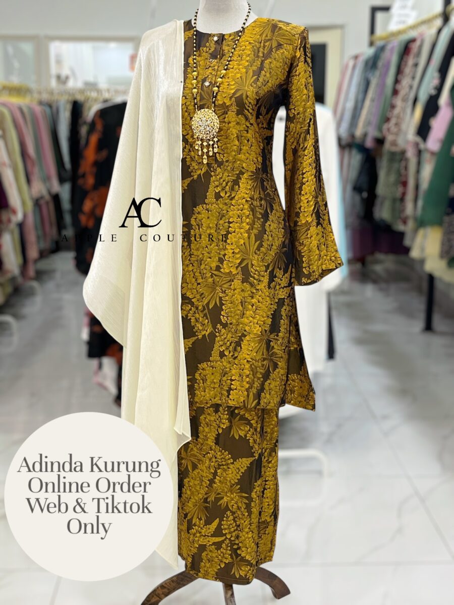 ADINDA KURUNG SOFT JACQUARD BLACK GOLD