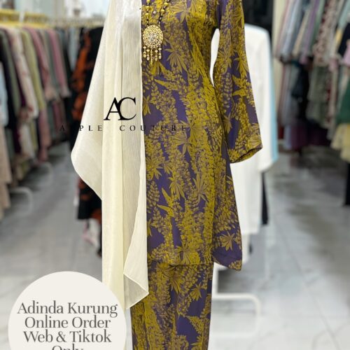 ADINDA KURUNG SOFT JACQUARD MAUVE GOLD