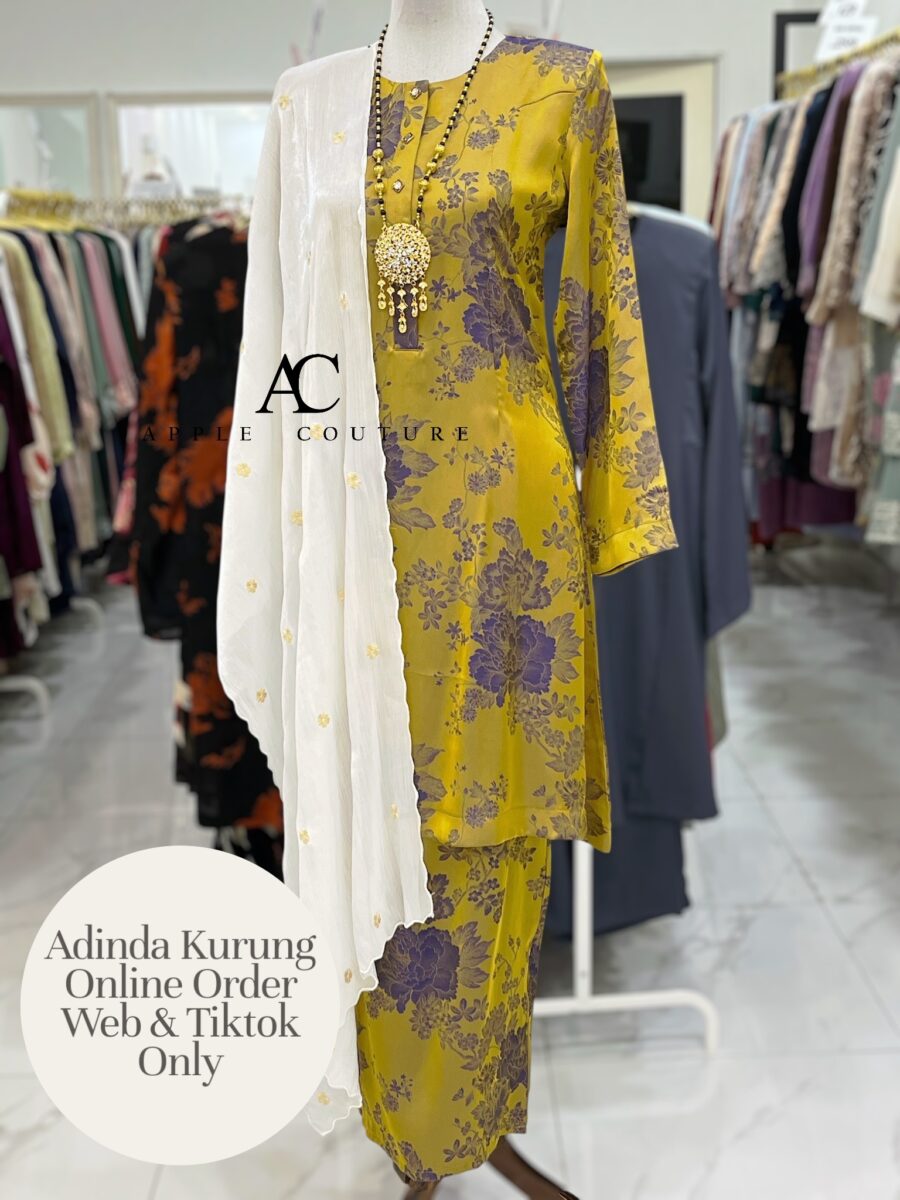 ADINDA KURUNG SOFT JACQUARD GOLD PURPLE
