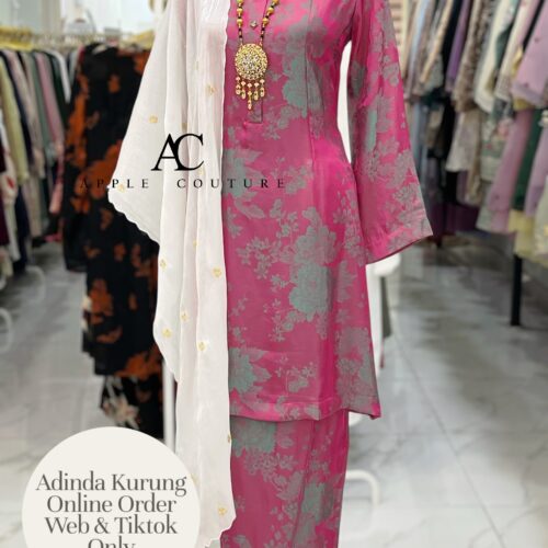 ADINDA KURUNG SOFT JACQUARD HOT PINK