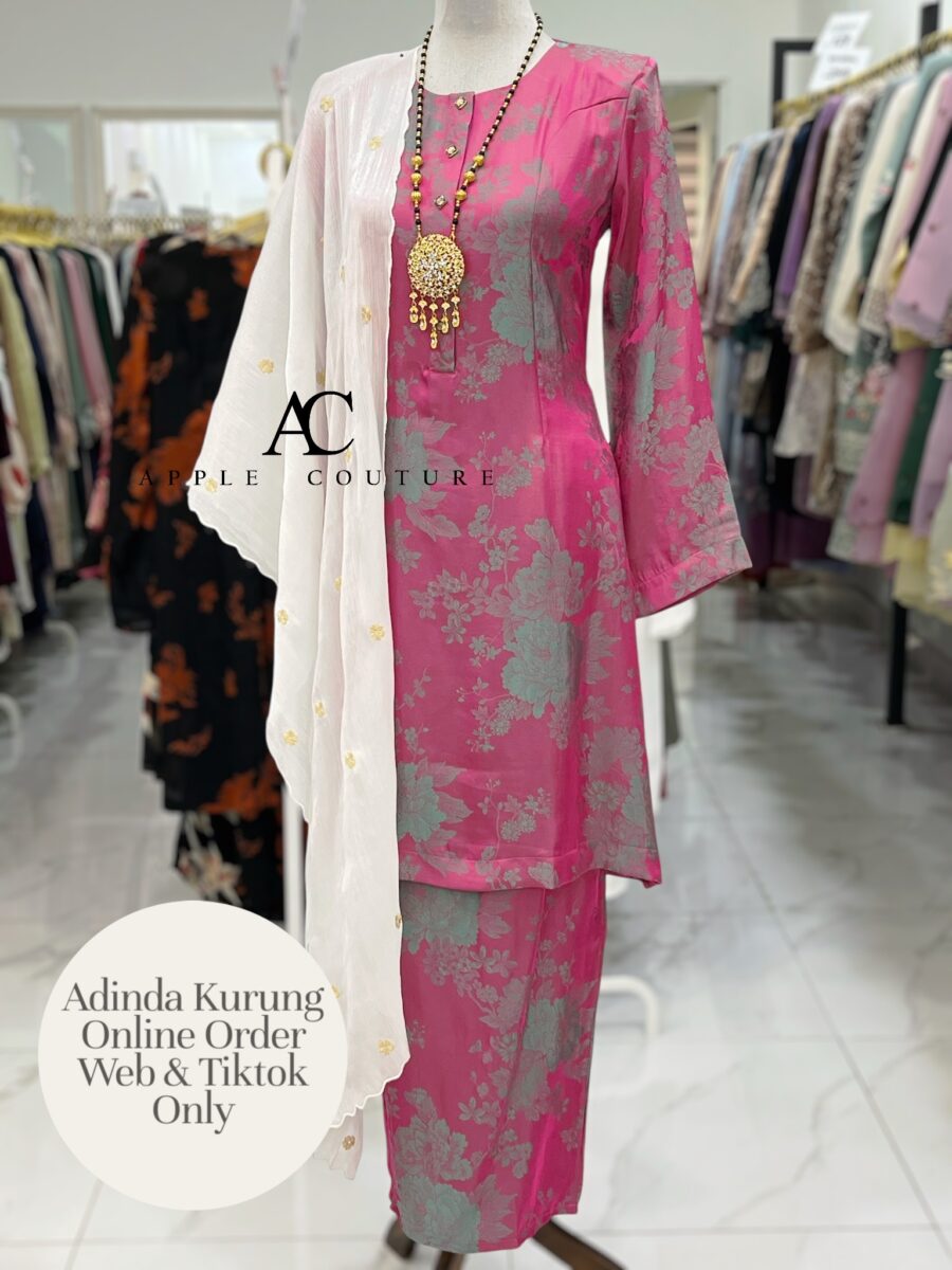 ADINDA KURUNG SOFT JACQUARD HOT PINK