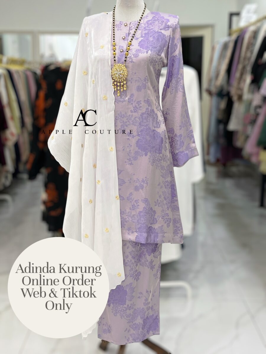 ADINDA KURUNG SOFT JACQUARD SOFT PURPLE