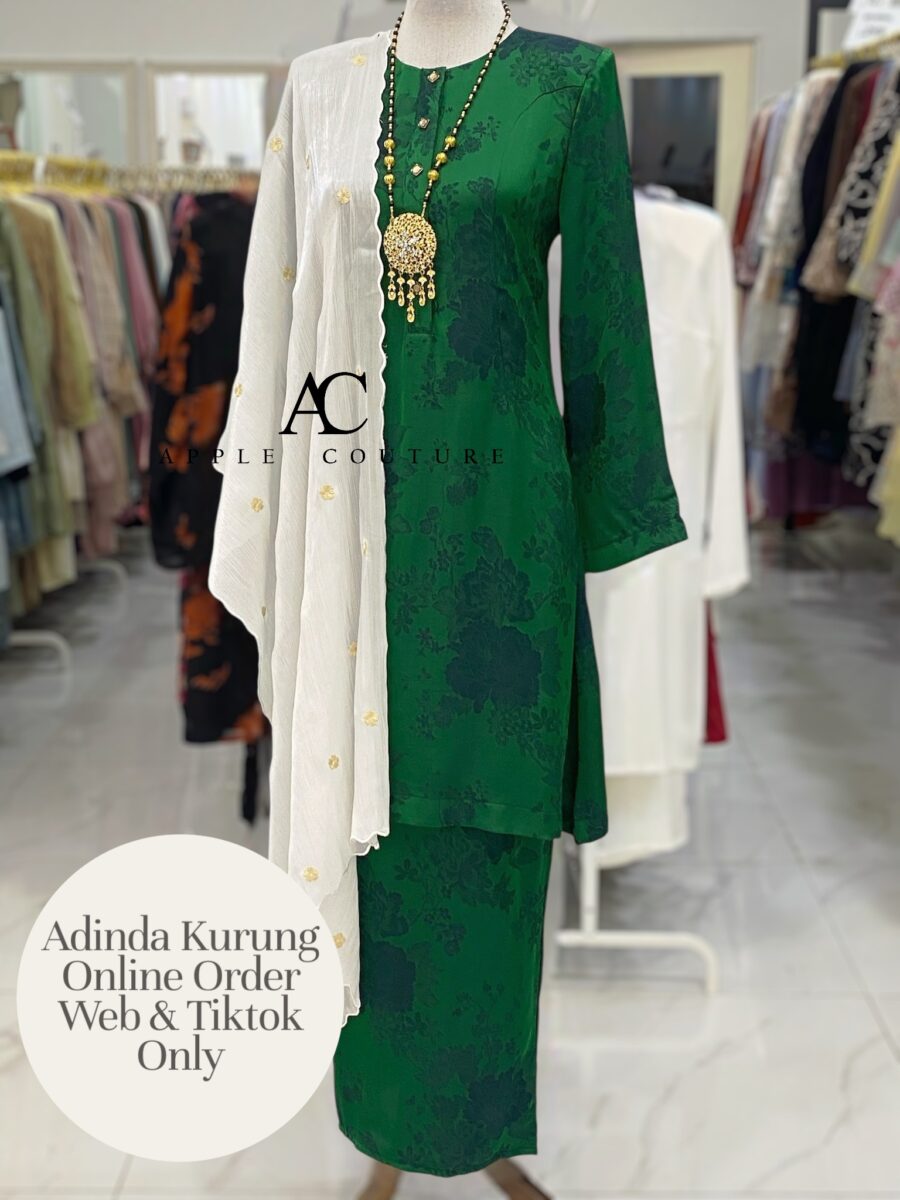 ADINDA KURUNG SOFT JACQUARD EMERALD GREEN
