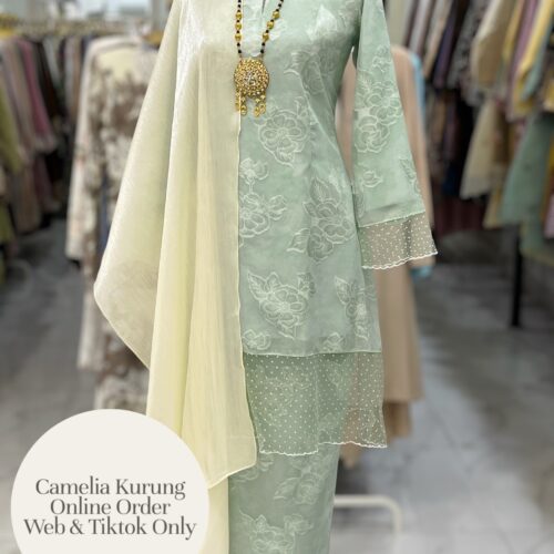 CAMELIA KURUNG PREMIUM SOFT JACQUARD MINT