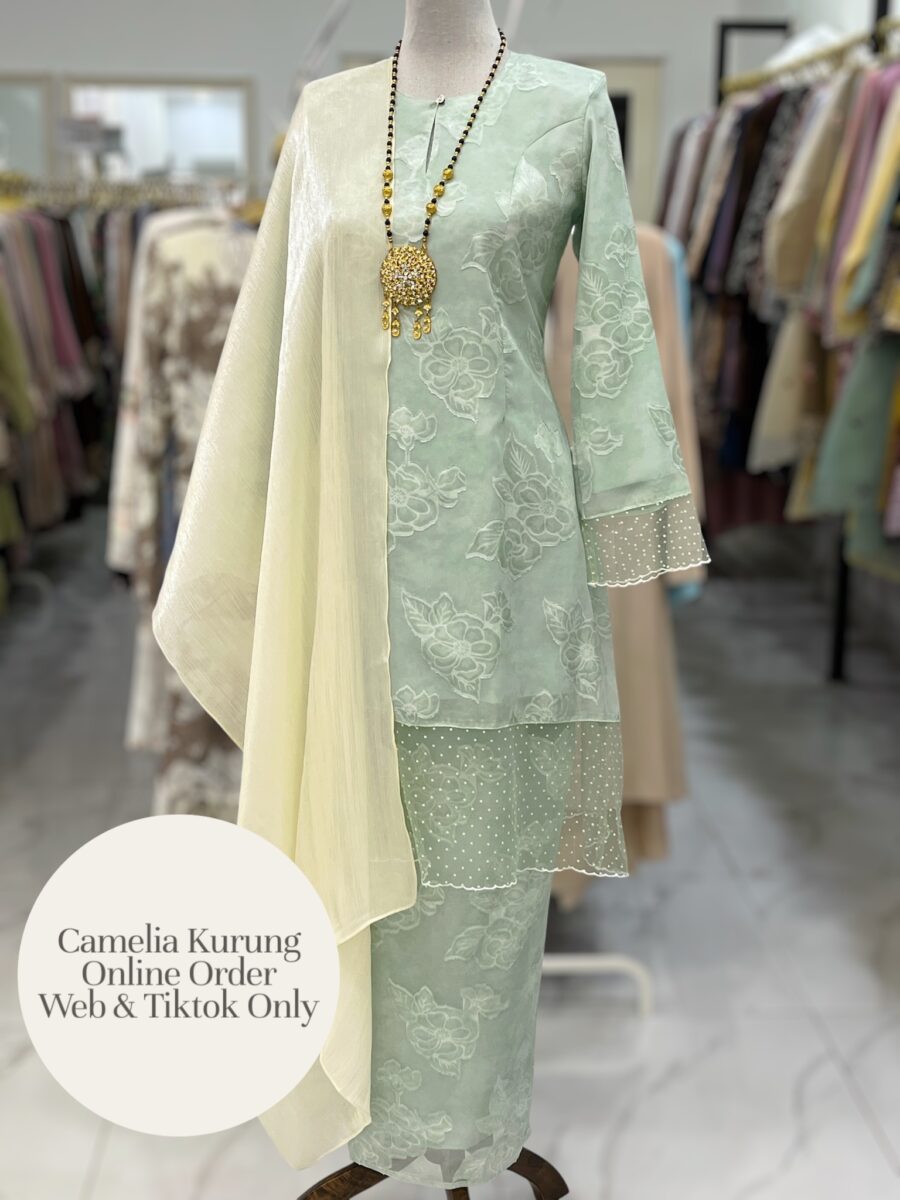 CAMELIA KURUNG PREMIUM SOFT JACQUARD MINT