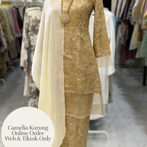 CAMELIA KURUNG PREMIUM SOFT JACQUARD NUDE