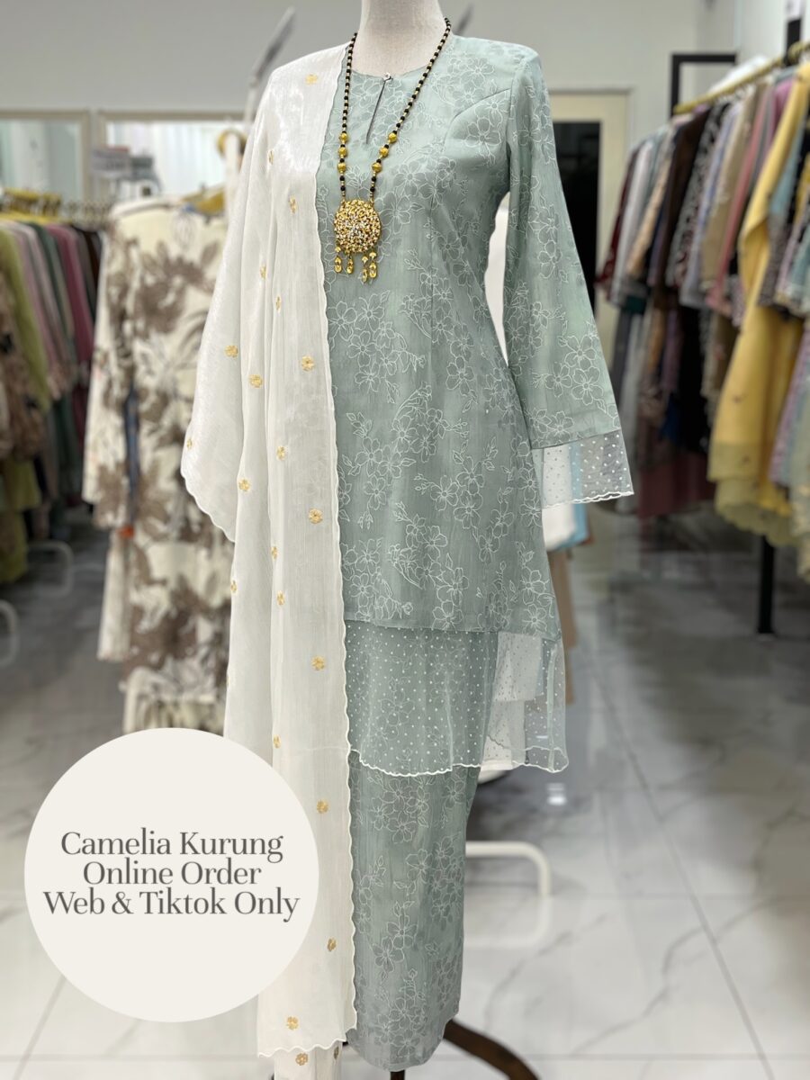 CAMELIA KURUNG PREMIUM ORGANZA MINT