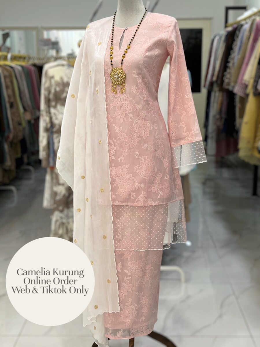 CAMELIA KURUNG PREMIUM ORGANZA PINK