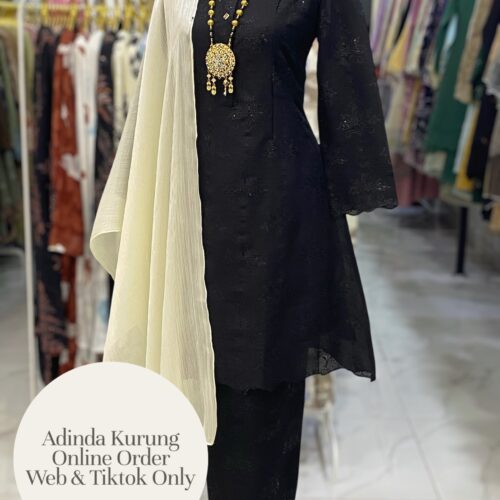 ADINDA KURUNG PREMIUM ORGANZA BLACK