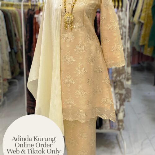 ADINDA KURUNG PREMIUM ORGANZA BEIGE