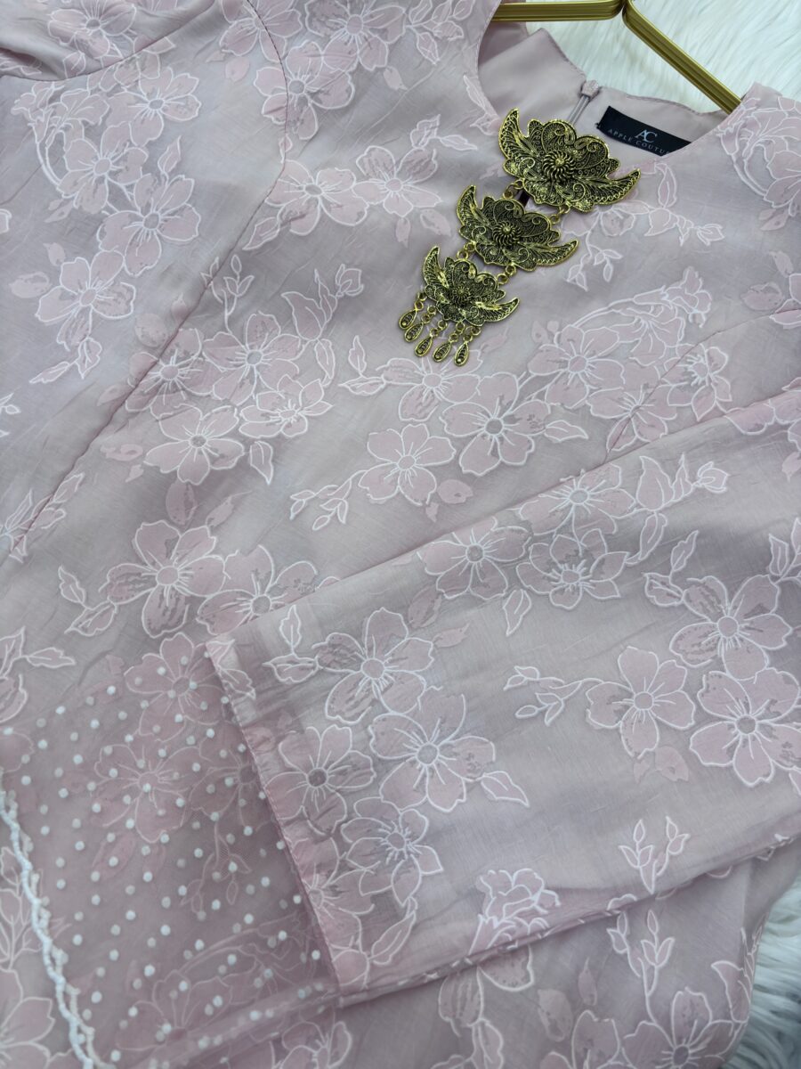 CAMELIA KURUNG PREMIUM ORGANZA PINK - Image 2