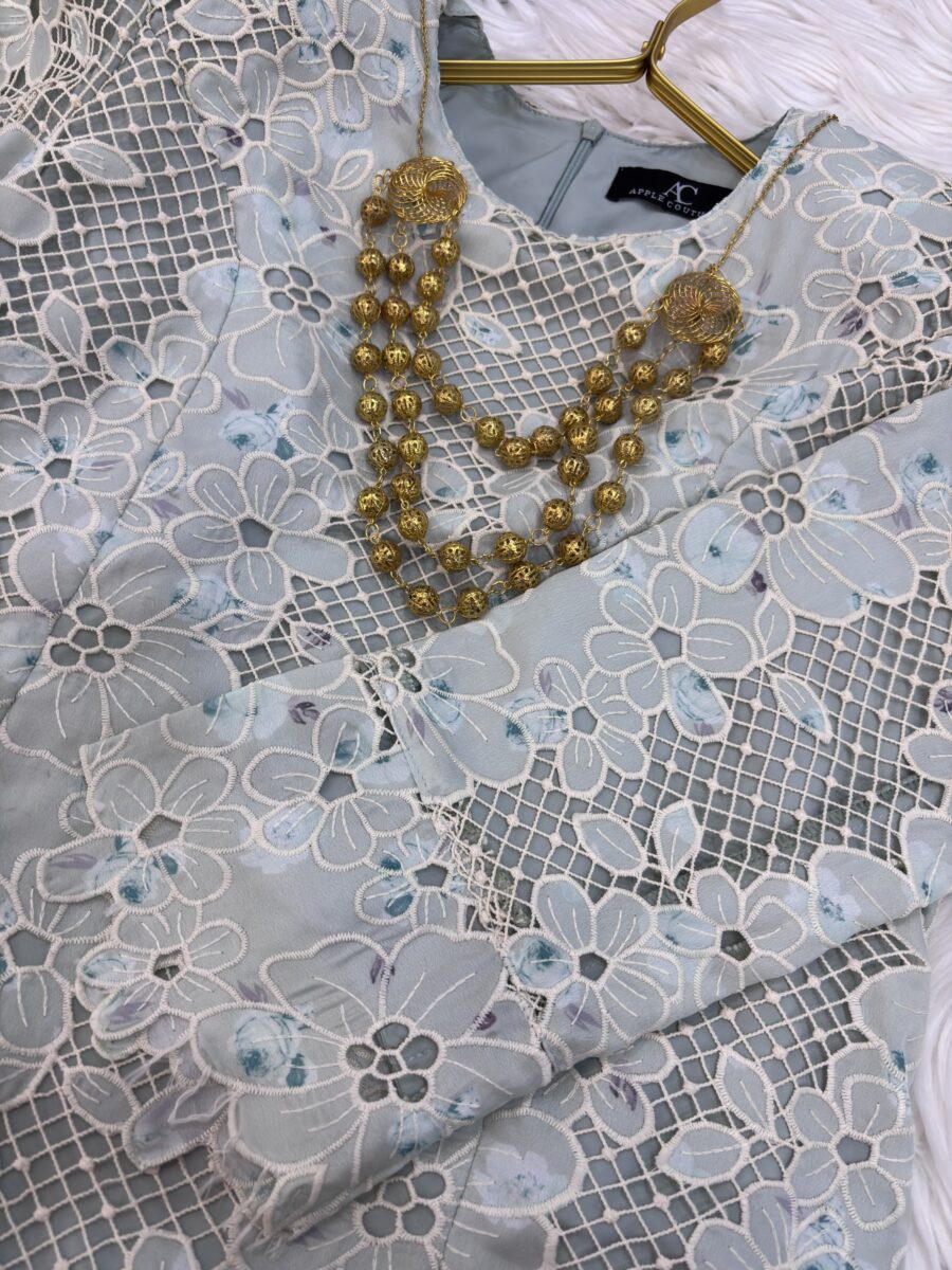 BAINON KURUNG PREMIUM LACE EMBROIDERY MINT - Image 2