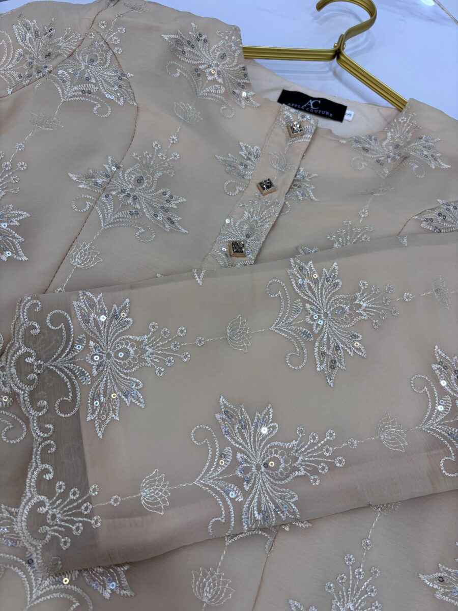ADINDA KURUNG PREMIUM ORGANZA BEIGE - Image 2