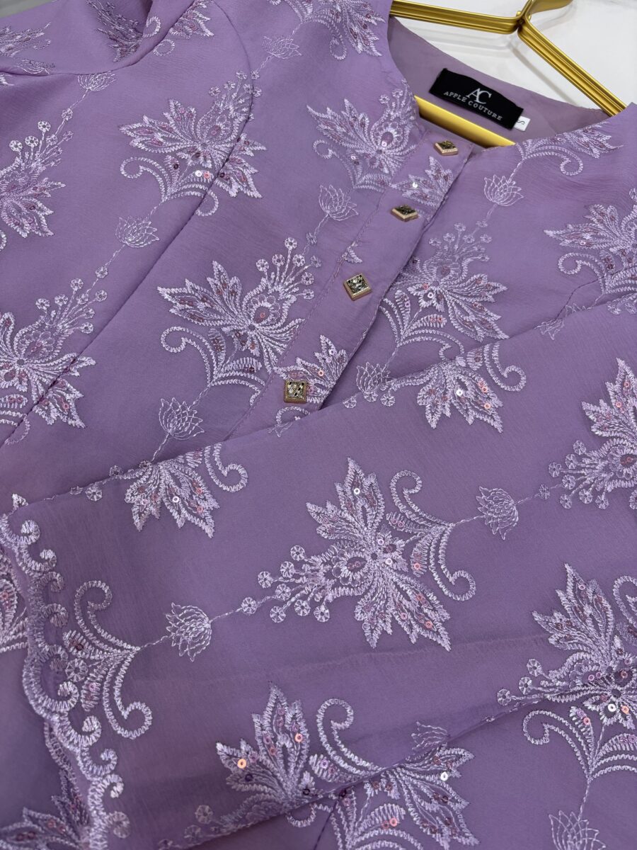 ADINDA KURUNG PREMIUM ORGANZA LILAC - Image 2