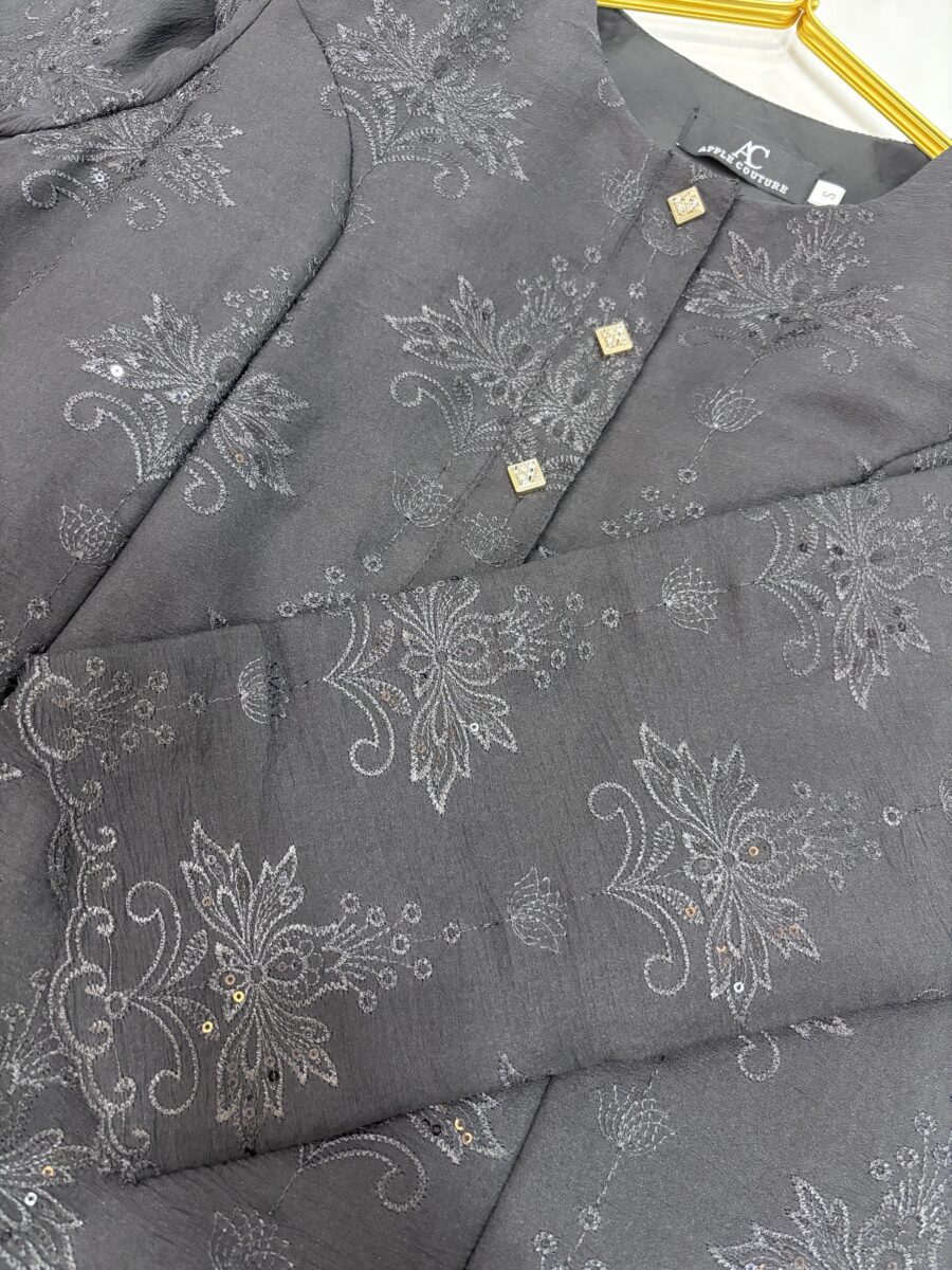 ADINDA KURUNG PREMIUM ORGANZA BLACK - Image 2