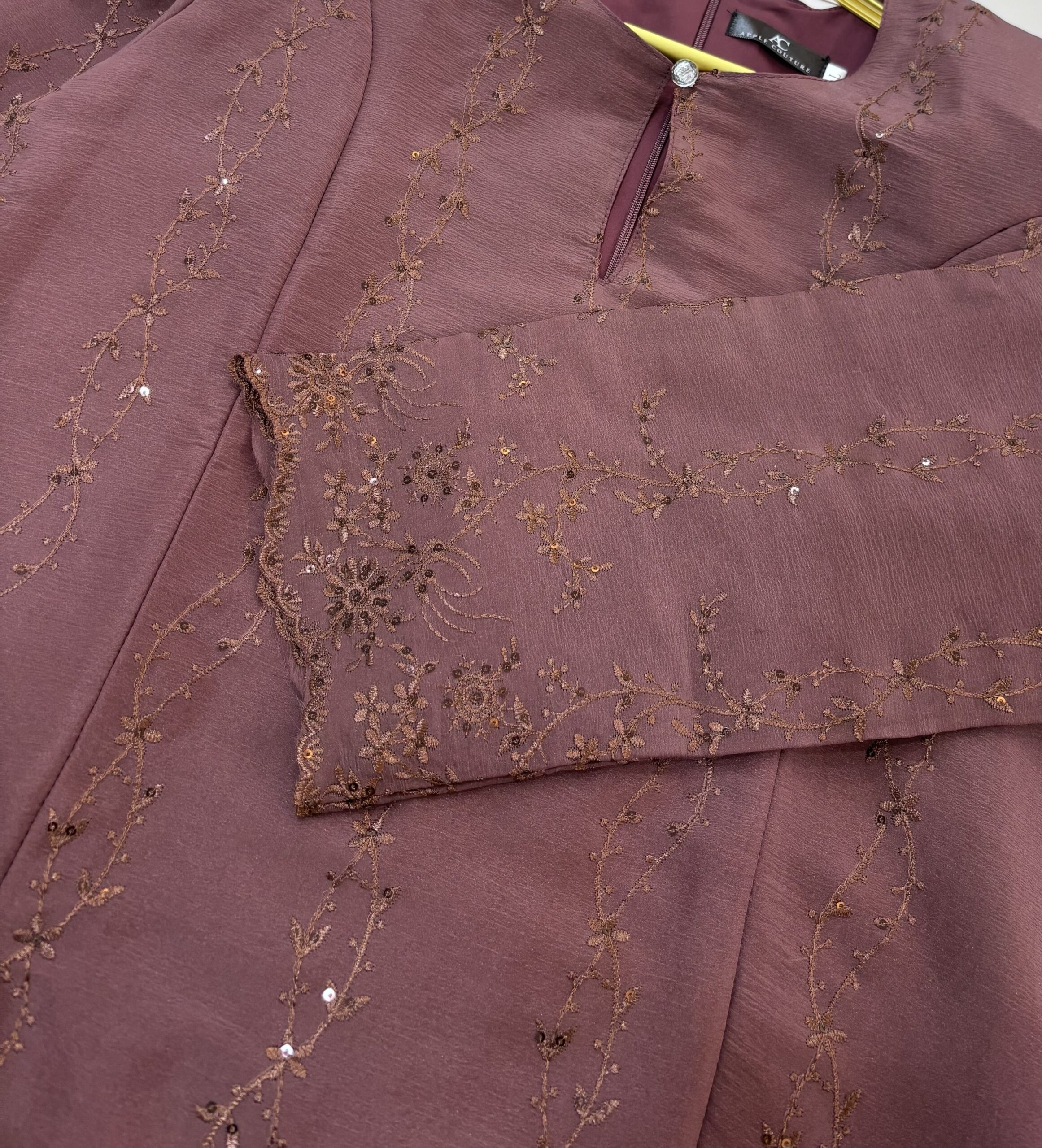 CAMELIA KURUNG PREMIUM ORGANZA COKLAT BELACAN - Image 2