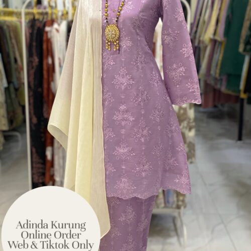 ADINDA KURUNG PREMIUM ORGANZA LILAC