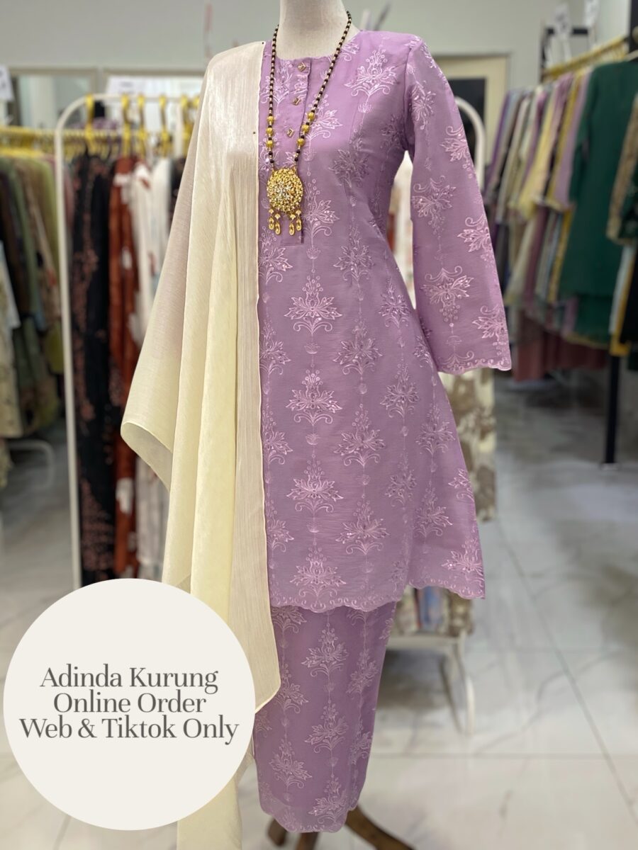 ADINDA KURUNG PREMIUM ORGANZA LAVENDER