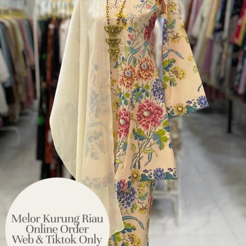 MELOR KURUNG RIAU BATIK COTTON NUDE
