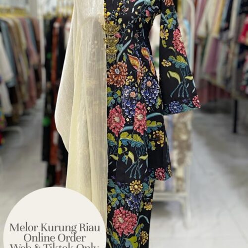 MELOR KURUNG RIAU BATIK COTTON BLACK