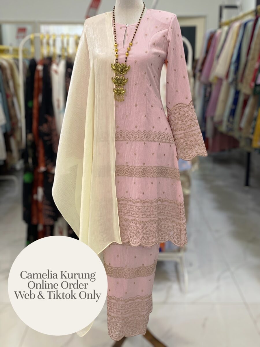 CAMELIA KURUNG PREMIUM ORGANZA SHIMMER LILAC