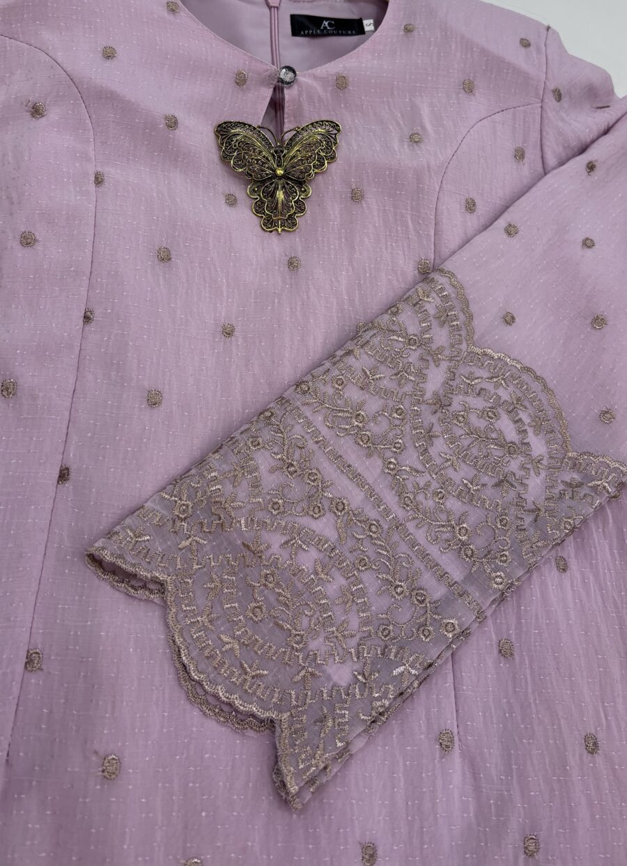 CAMELIA KURUNG PREMIUM ORGANZA SHIMMER LILAC - Image 2