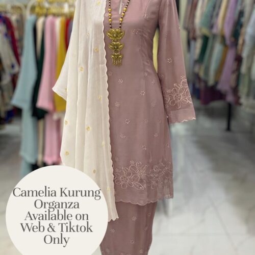 CAMELIA KURUNG PREMIUM ORGANZA DUSTY PLUM
