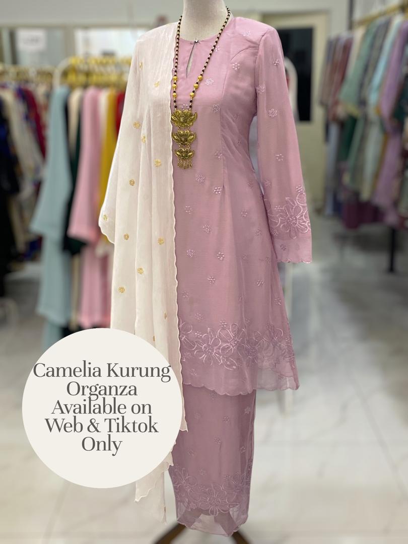 CAMELIA KURUNG PREMIUM ORGANZA PURPLE LILAC