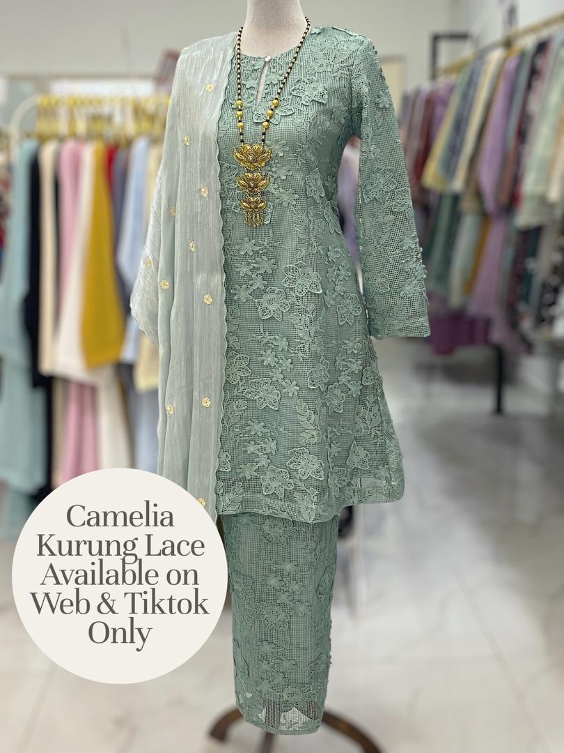 CAMELIA KURUNG PREMIUM LACE TEAL GREEN